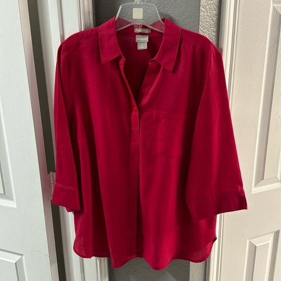 Sold - Chico's linen blouse - Picture 1 of 4